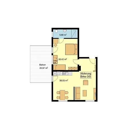 アパート Urlaubshof Scherer デッゲンハウザータール